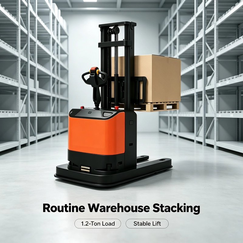 China HERCLER 3.0 1.2 Ton Medium-Duty Electric Stacker Forklift manufacturer