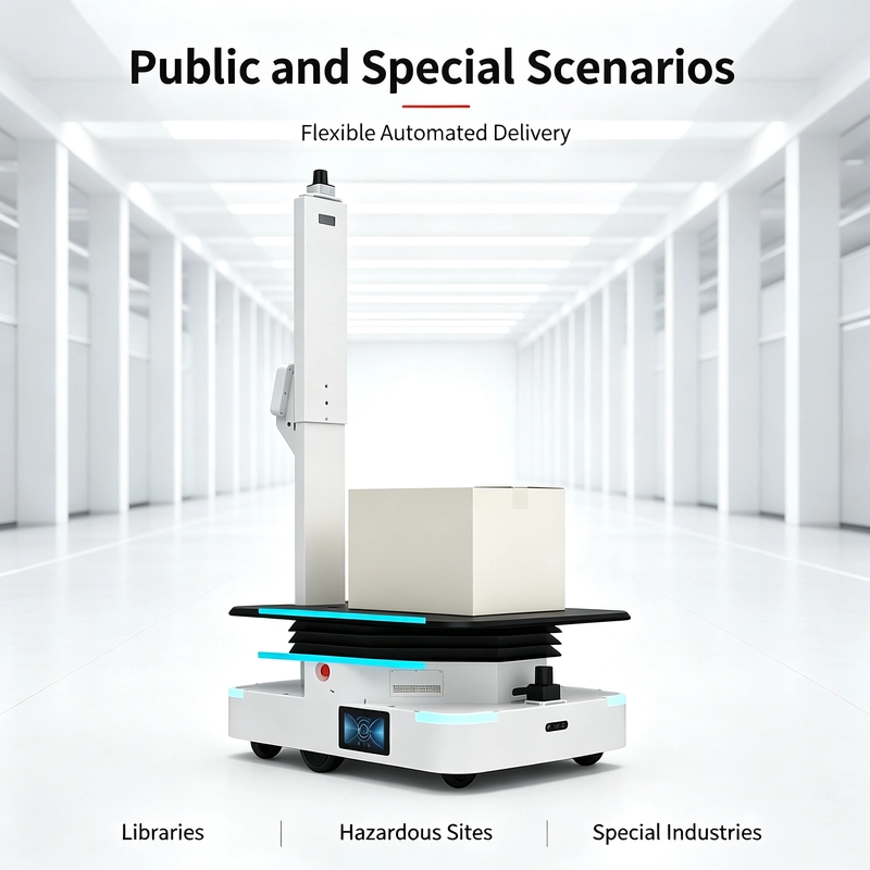 China Fly Boat Delivery Delivery Robot AGV / AMR Material Handling Solution manufacturer