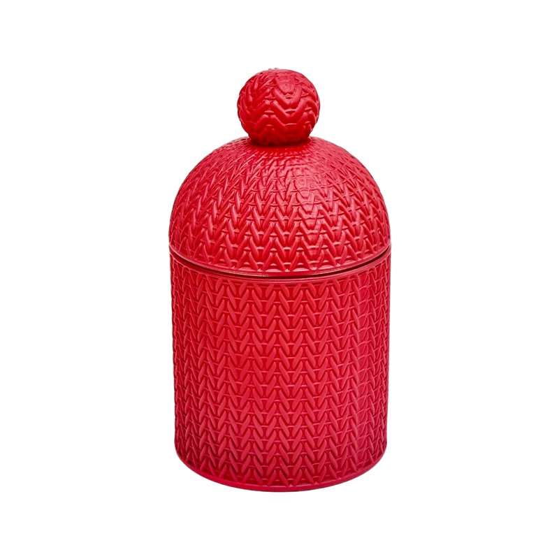Wholesale Christmas exclusive glass candle jar with lid