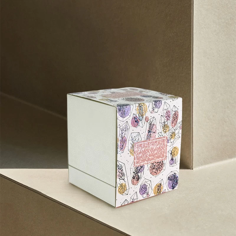 Caja de empaquetado de la caja de regalo de la caja del diamante del candelero al por mayor