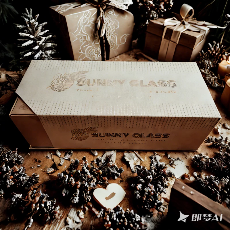 Elegant Designed Gift Set Box with 3 Glass Candle Holders