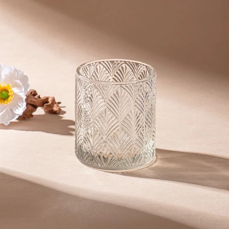 Clear Glass Candle Vessels