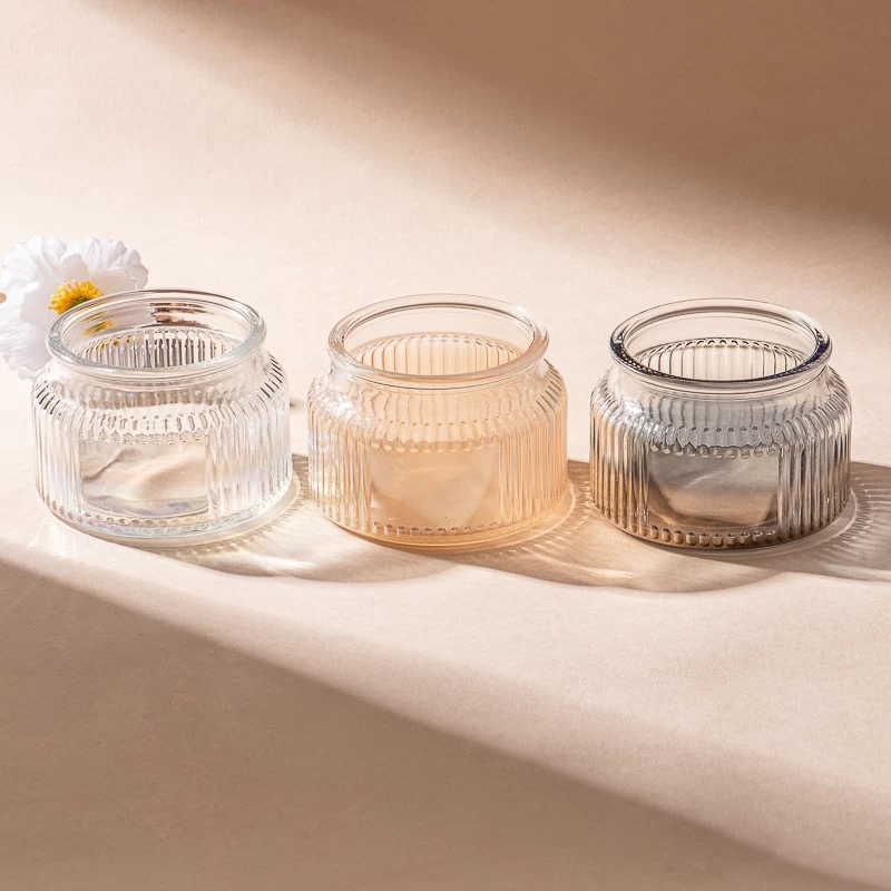 Glass candle jars customized logo