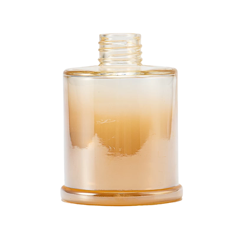 Luxury Electroplated Gradient Colored glassware Scented Glass Diffuser Bottles