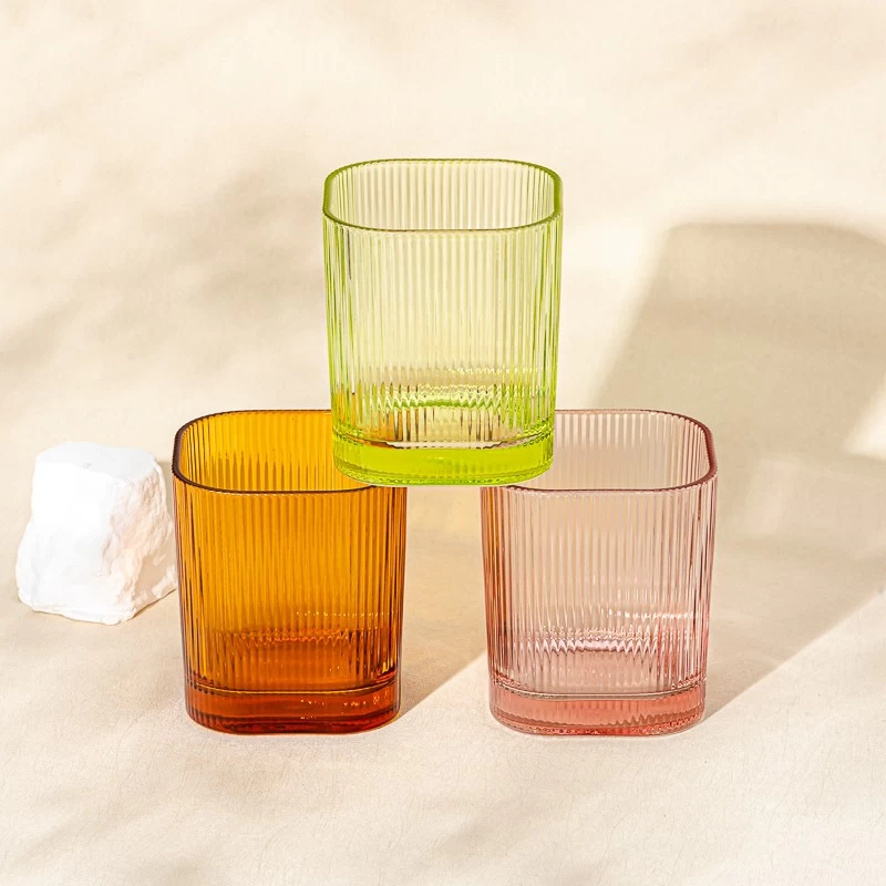 Squre Glass Candle Vessels