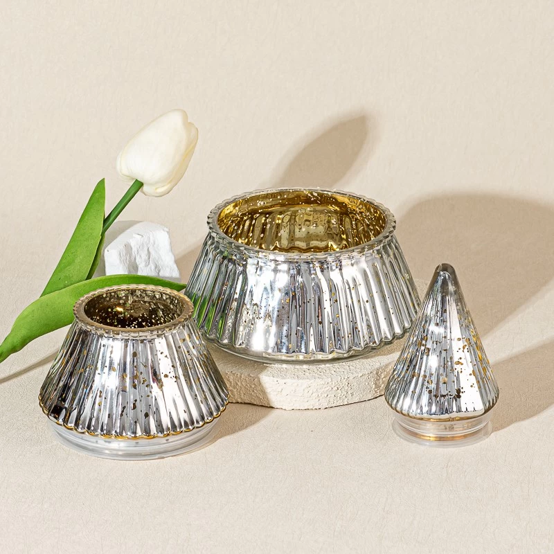 Glass Candle Jars for Christmas Decor