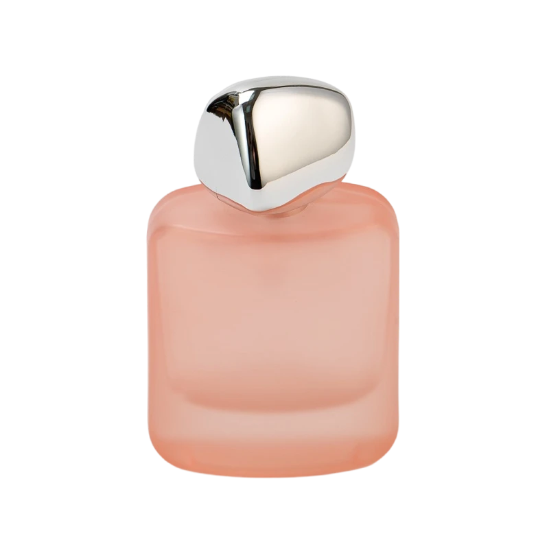 Engrosmattepulver firkantet sølvhætte udsøgt genopfyldelig spray parfume flaske