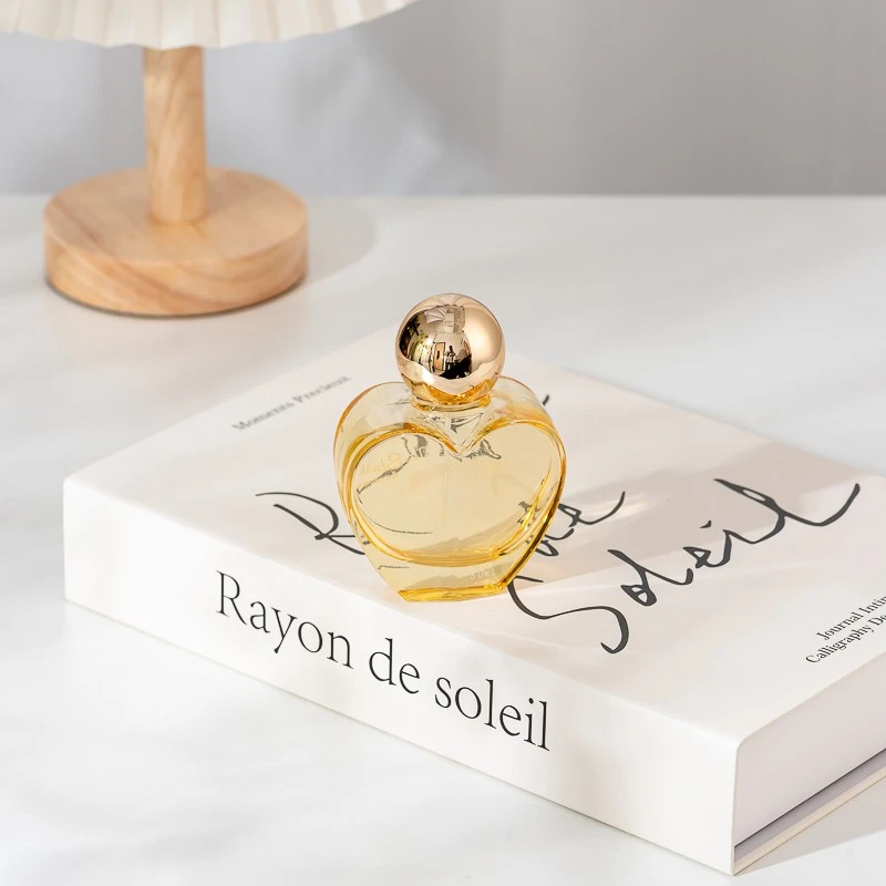 50 ml sfærisk guldhætte Hjerteformet parfumeflaske duftbeholder