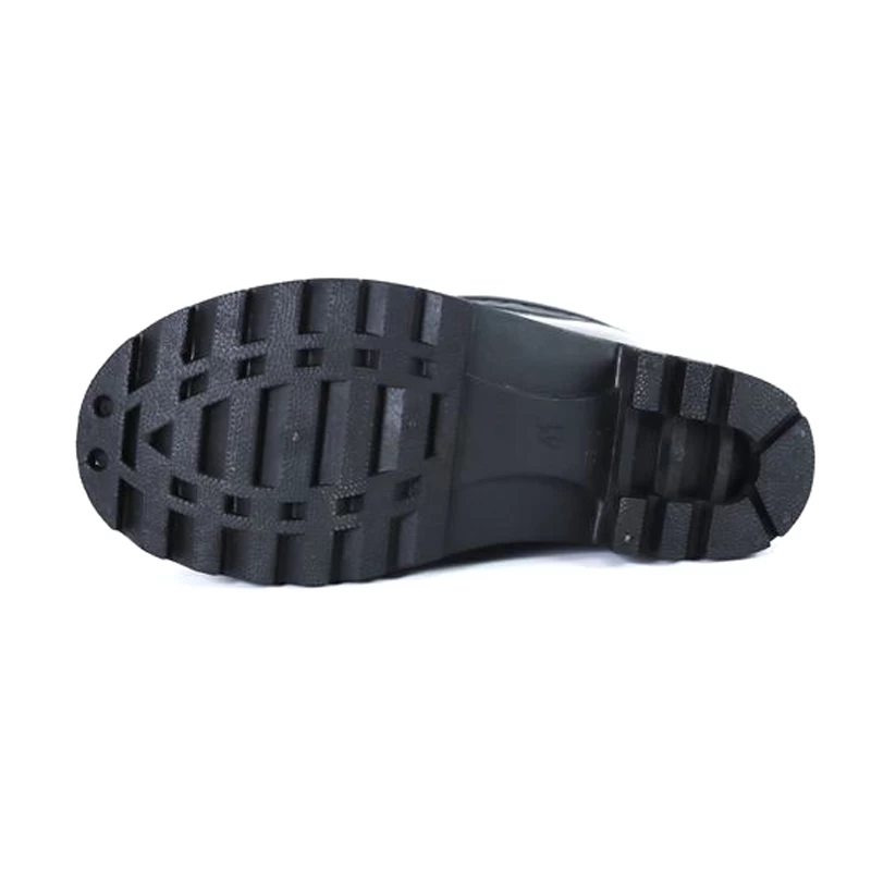 China 807YB Waterproof anti slip steel toe industrial safety rain boots PVC manufacturer