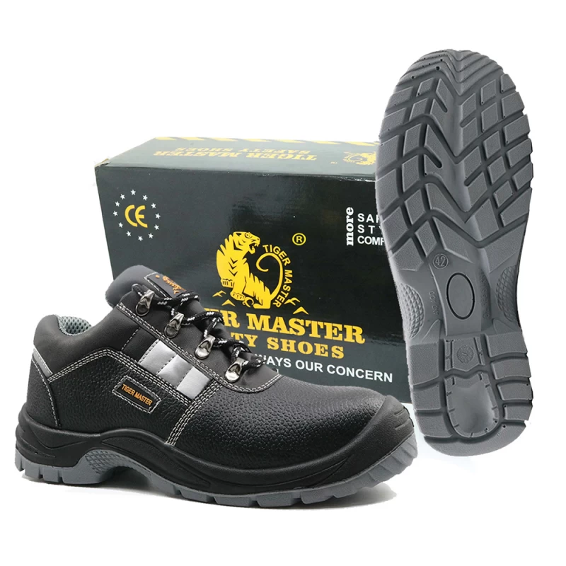 Chine TM004L CE EN345 S3 tigre maître marque acier orteil mi plaque chaussures de sécurité industrielle fabricant