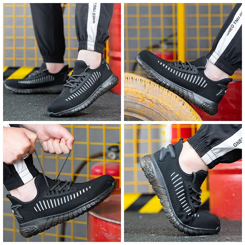 Chine 752 gris anti-dérapant prévenir la perforation chaussures de sécurité sport légères embout en acier fabricant