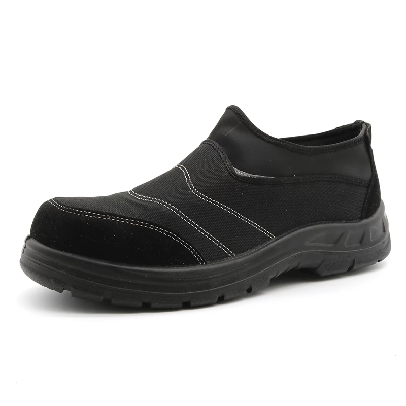 porcelana TM239 Zapatos de seguridad tipo deltaplus a prueba de pinchazos con punta de acero resistente al aceite sin cordones fabricante
