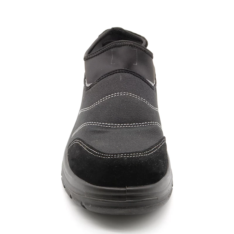 China TM239 Sapatos de segurança tipo deltaplus à prova de furos com biqueira de aço antiderrapante de óleo sem renda fabricante