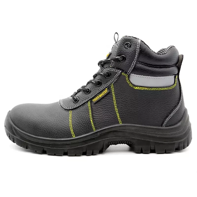 China TM007 Oil water resistant non-slip anti static prevent puncture safety shoes mid cut steel toe manufacturer
