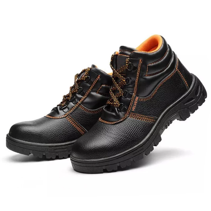 China HS2120H Anti slip iron toe puncture proof construction workers safety shoes cheap manufacturer