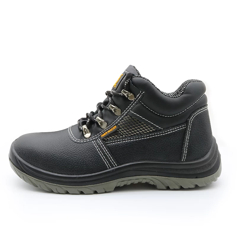 China TM003 oil water resistant antistatic steel toe prevent puncture leather industrial safety shoes manufacturer