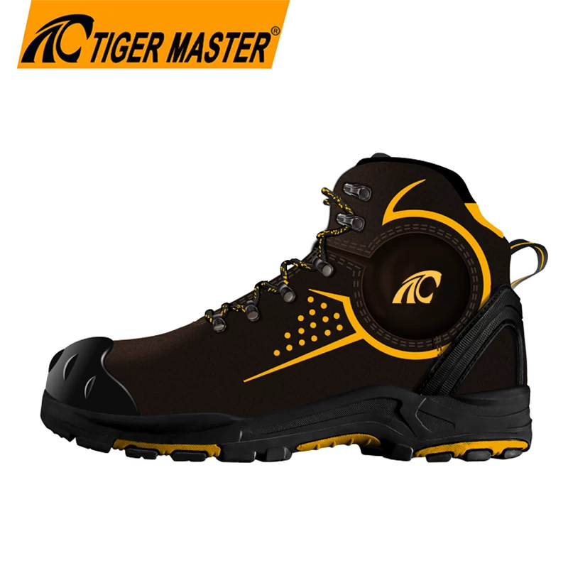 China TM309 heat resistant oil proof anti slip rubber sole steel toe anti puncture mining safety shoes manufacturer