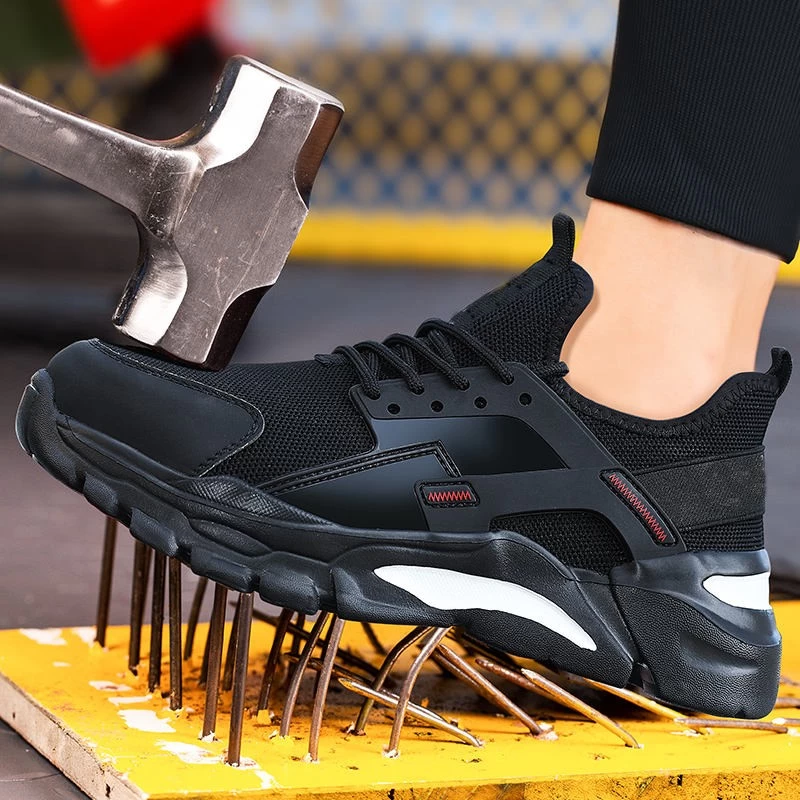 중국 2038 안티 슬립 소프트 에바 단독 스틸 발가락 펑크 방지 경량 패션 스포츠 안전 신발 남성용 제조업체