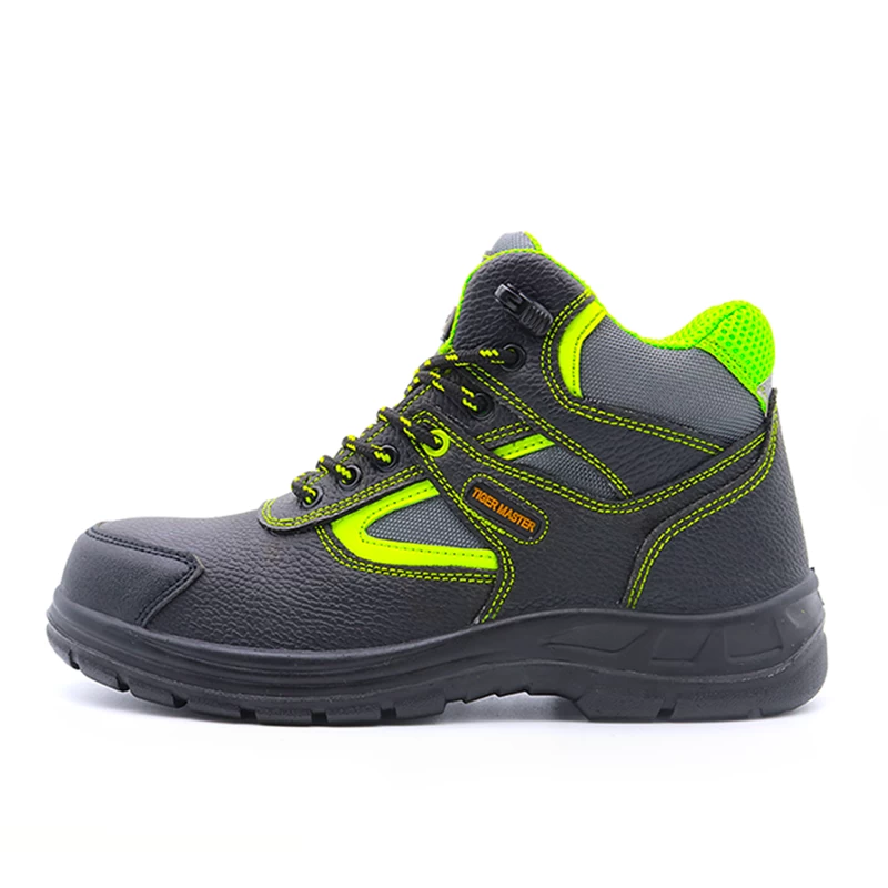 China TM3035 Oil slip resistant pu sole steel toe prevent puncture construction safety shoe boots for men manufacturer