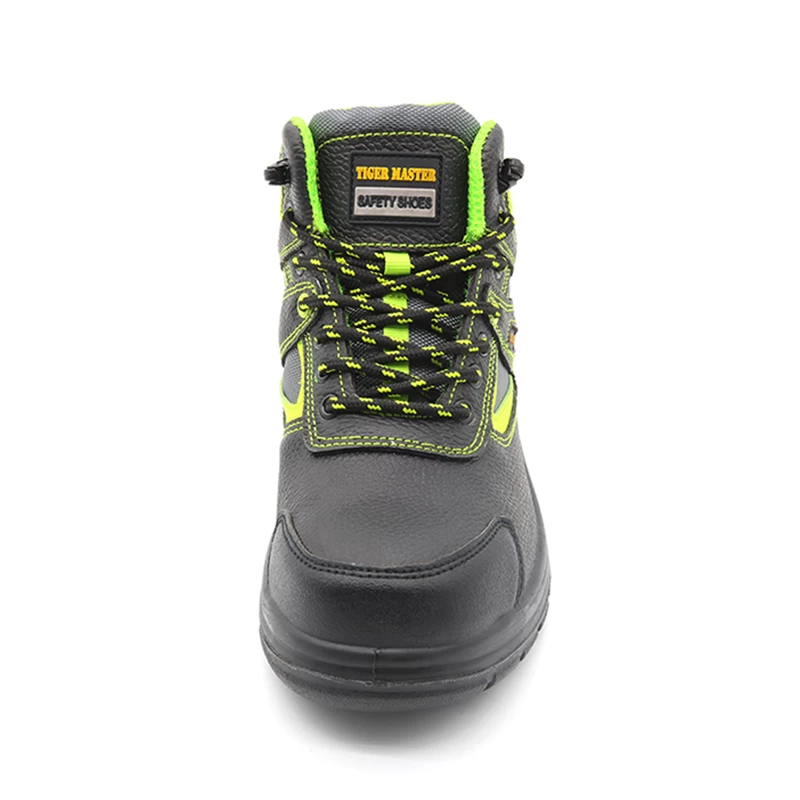 China TM3035 Oil slip resistant pu sole steel toe prevent puncture construction safety shoe boots for men manufacturer