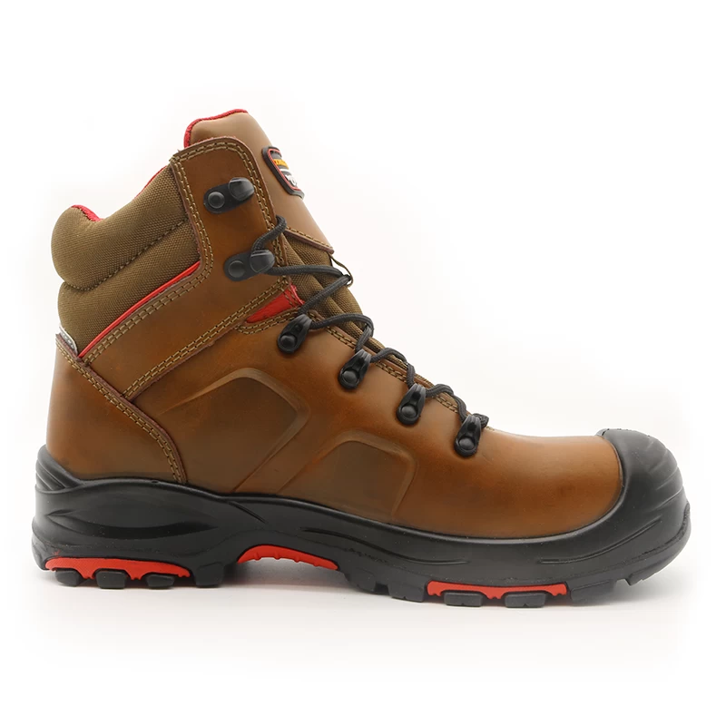 China TM105 Anti slip HRO rubber sole composite toe prevent puncture waterproof safety shoe boots manufacturer