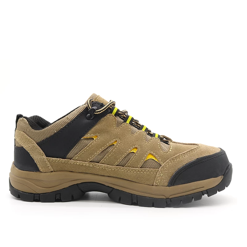 China TM240L Suede leather upper eva rubber sole steel toe puncture proof outdoor hiking safety work shoes manufacturer