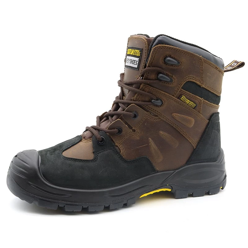 China TM134 Heat resistance rubber sole steel toe prevent puncture oil industry safety boots for men manufacturer