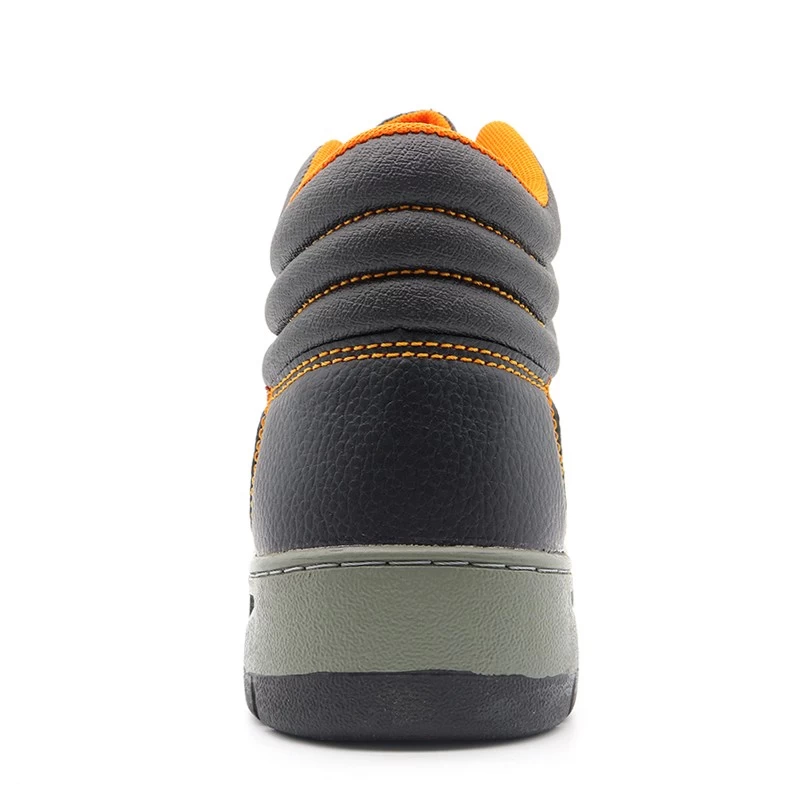 China RB1080 PU upper rubber sole puncture proof iron toe cheap industrial safety shoes for workers manufacturer