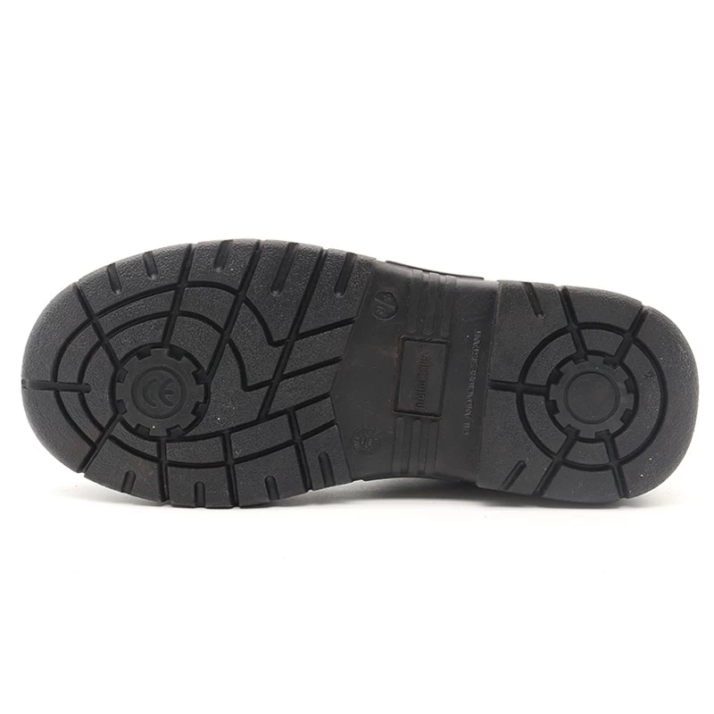 China RB1080 PU upper rubber sole puncture proof iron toe cheap industrial safety shoes for workers manufacturer