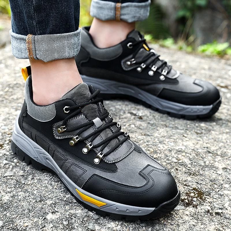 China 0269 Microfiber leather non-slip rubber sole anti puncture steel toe sport type safety shoes work for men manufacturer