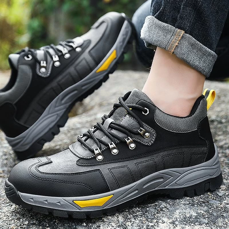 China 0269 Microfiber leather non-slip rubber sole anti puncture steel toe sport type safety shoes work for men manufacturer