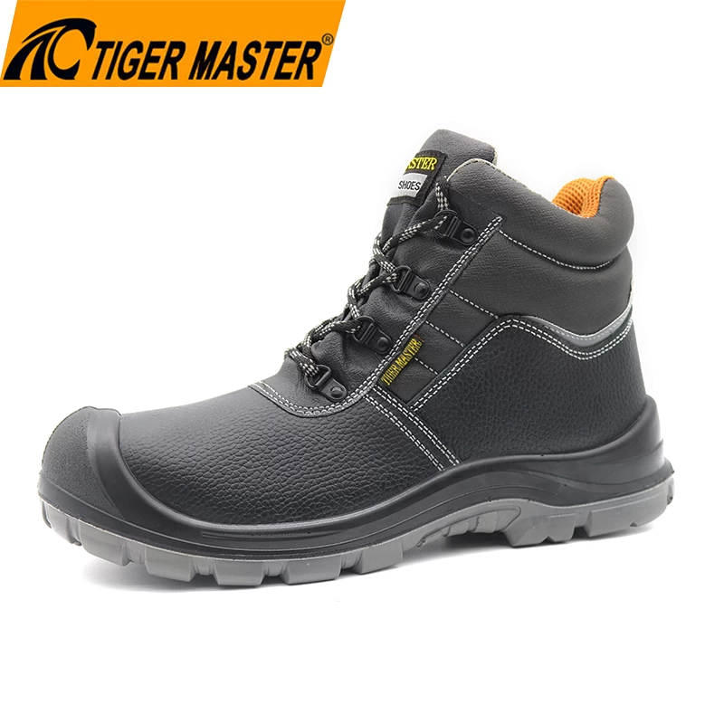 China TM061 Oil slip resistant pu sole prevent puncture industrial safety shoes for men steel toe manufacturer