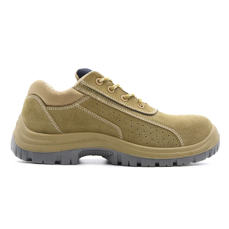 China TM251 Cow suede leather anti slip pu sole men puncture proof steel toe shoes safety manufacturer