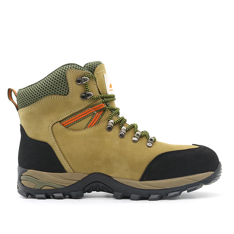 China TM145 Eva rubber sole nubuck leather outdoor hiking shoes safety for men manufacturer
