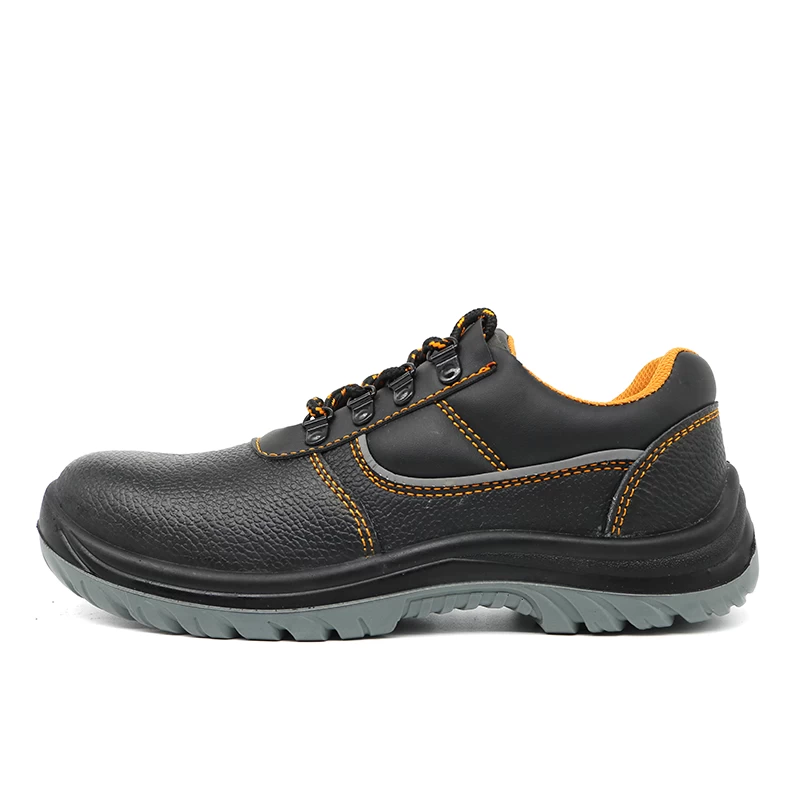 China TM036L Black cow leather pu sole steel toe safety shoes for men industrial manufacturer