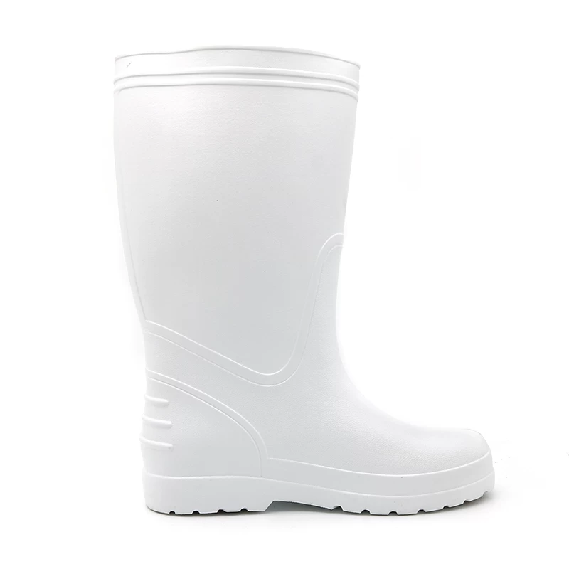 China EB08 White non slip lightweight non safety EVA rain boots waterproof manufacturer