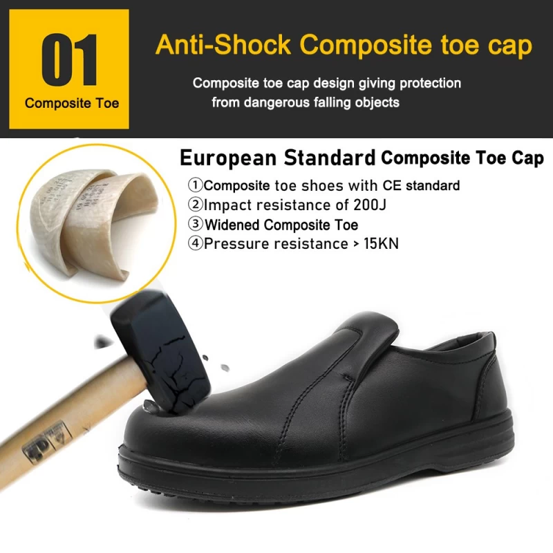 China TM069 Non slip prevent puncture composite toe executive safety shoes without laces manufacturer