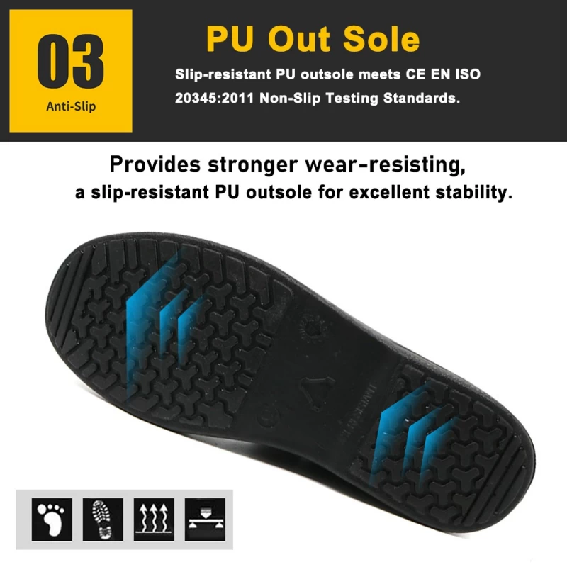 China TM069 Non slip prevent puncture composite toe executive safety shoes without laces manufacturer