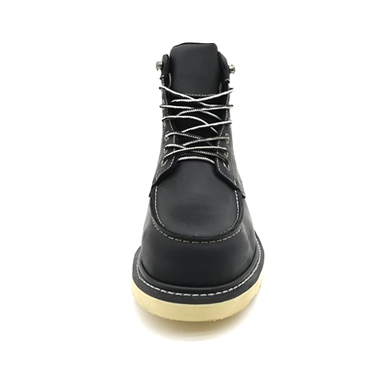 Chine TM161 semelle en caoutchouc antidérapante en cuir véritable bout en acier chaussures de sécurité goodyear imperméables fabricant
