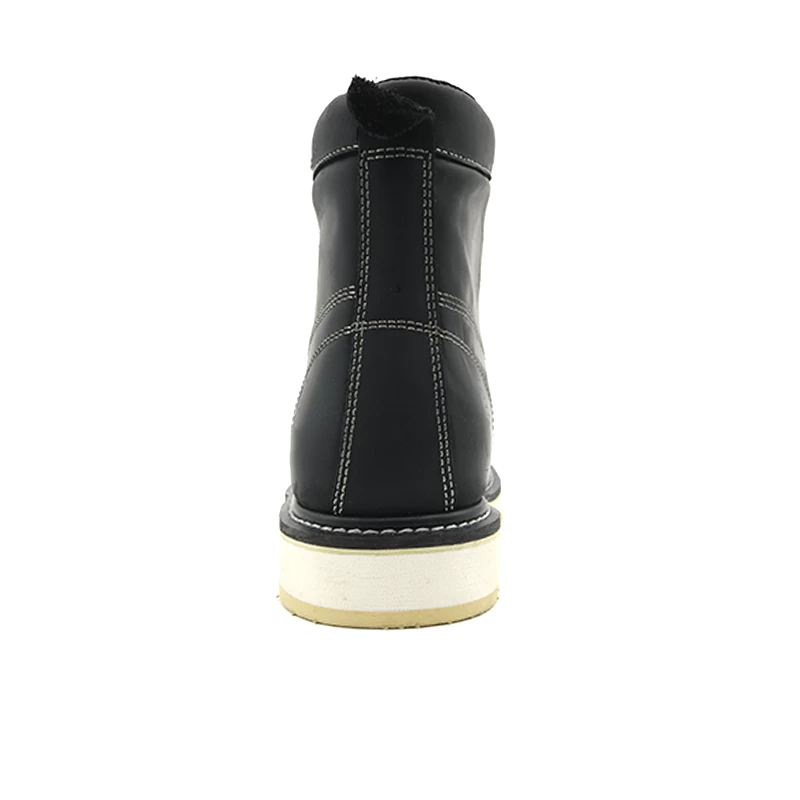 الصين TM161 المضادة للانزلاق المطاط الوحيد جلد طبيعي اصبع القدم أحذية السلامة Goodyear للماء الصانع