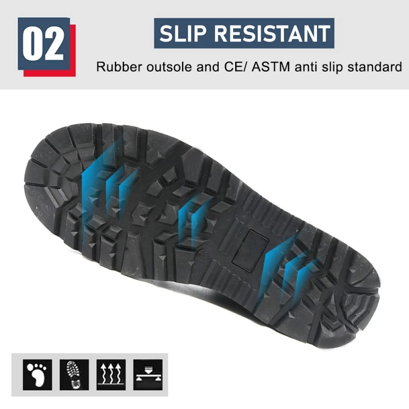 China TM165 Non slip rubber sole steel toe protection military army boots manufacturer