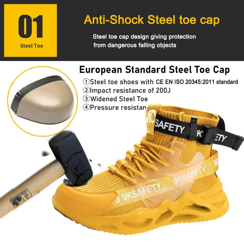 China TM271 Non slip EVA zool anti lek stalen neus casual veiligheidsschoenen sneakers fabrikant