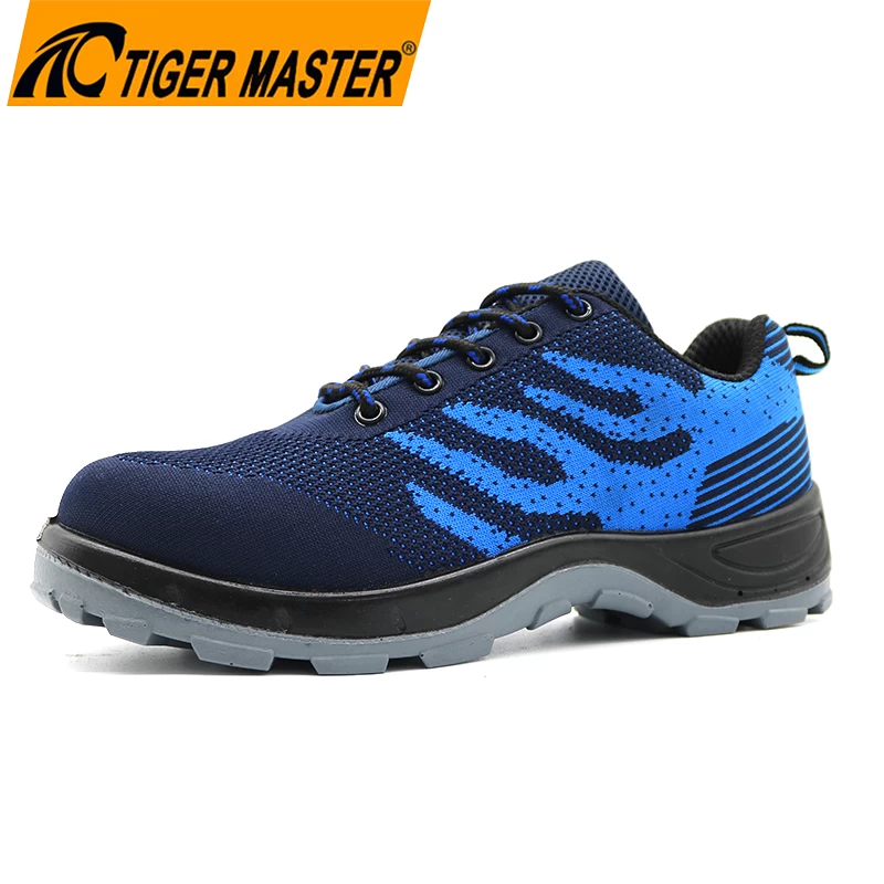 China TM214P Non slip PU sole sport type safety shoes with steel toe steel mid-plate manufacturer