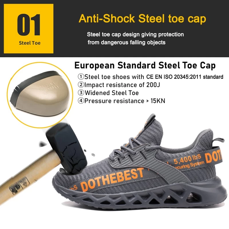 China TM262 Soft EVA zool anti lek stalen neus sneakers veiligheidsschoenen lichtgewicht fabrikant