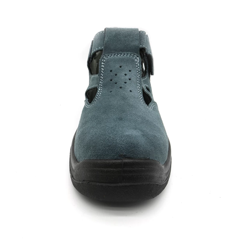 China Sola de PU antiderrapante TM265 evita perfurações de biqueira de aço sapatos de segurança de verão para homens fabricante