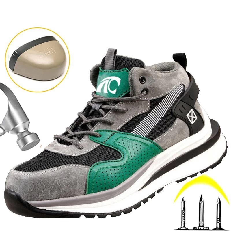 China TM267G Rutschfeste PU-Sohle verhindert Durchstiche. Sicherheits-Sneaker-Schuh mit Stahlkappe Hersteller