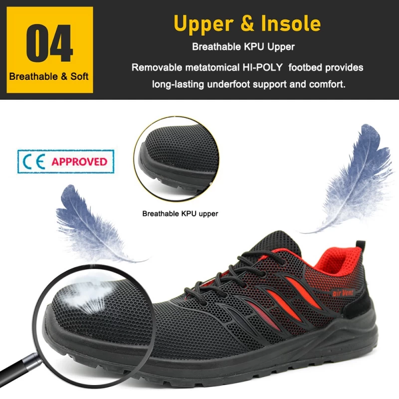China TM272 Anti slip PU sole KPU upper composite toe safety shoes for women manufacturer