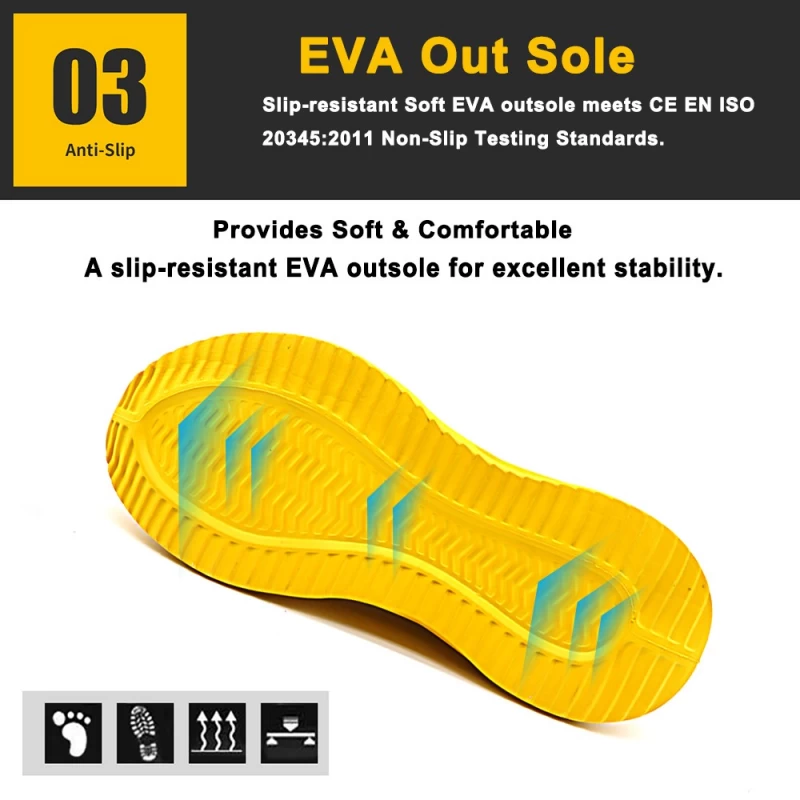 China TM271R Red soft EVA sole steel toe puncture proof fashion women sneaker safety shoes manufacturer