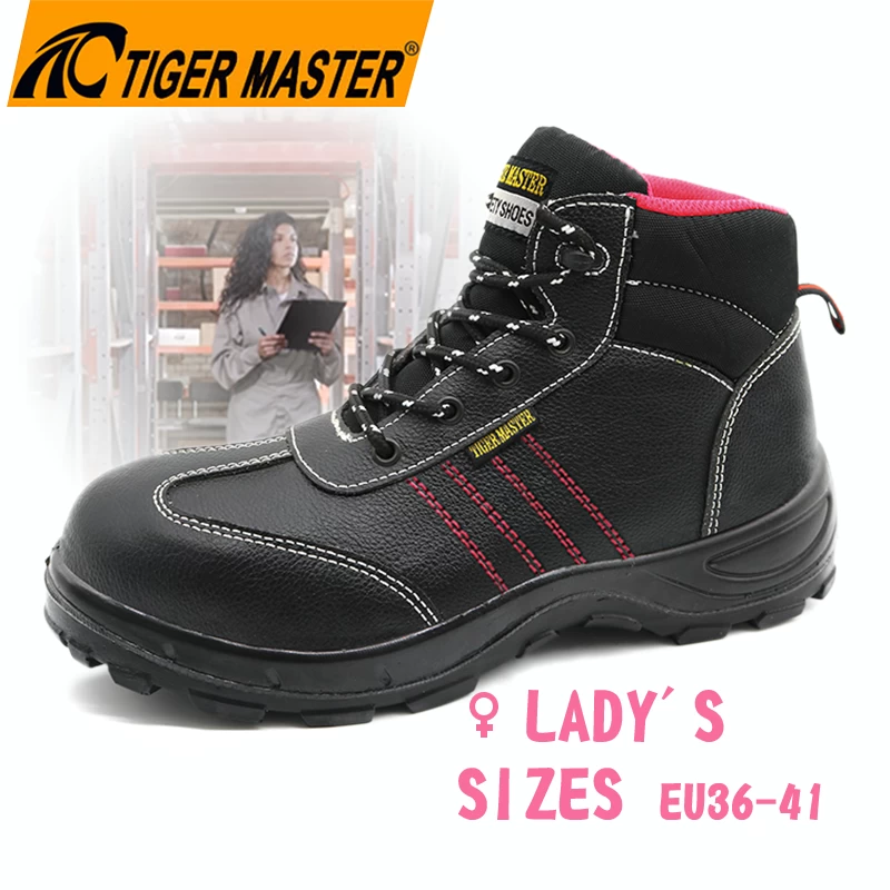 Китай TM077 Нескользящая полиуретановая подошва для женщин, защитная водонепроницаемая обувь со стальным носком производителя