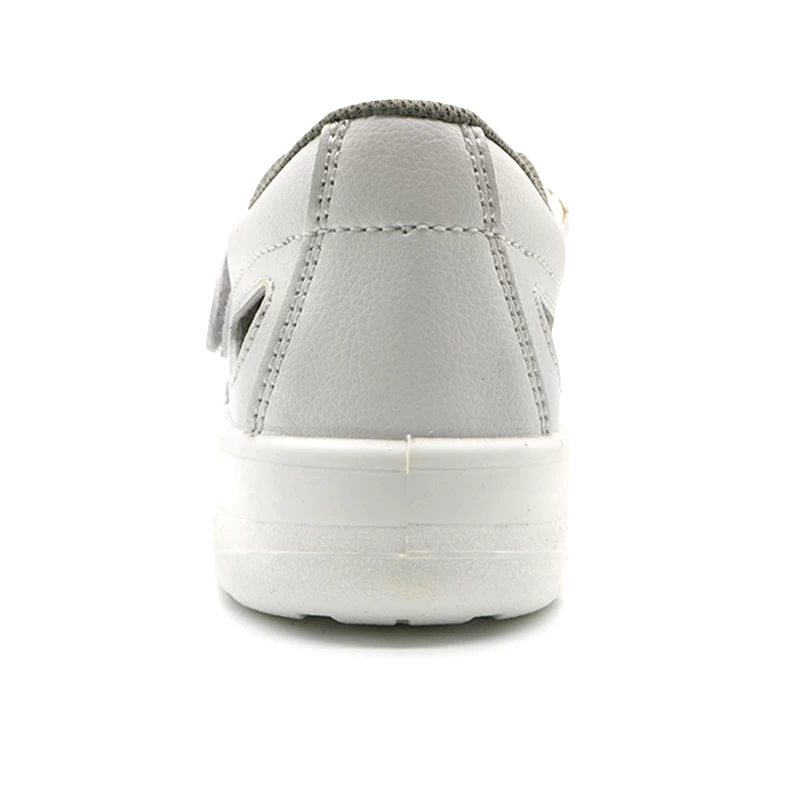 porcelana TM075W Zapatos de seguridad de verano para chef de cocina con suela de PU antideslizante blanca con punta de acero fabricante